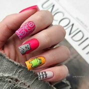 Swanky Stamping, Пластина для стемпинга №177 (6х12 см.)