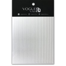 Vogue Nails, Эластичные силиконовые наклейки - Белый