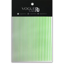 Vogue Nails, Эластичные силиконовые наклейки - Зеленый
