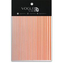 Vogue Nails, Эластичные силиконовые наклейки - Оранжевый