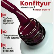 BSG, Жёсткий гель в бутылке Konfityur №77 НИЗКАЯ ВЯЗКОСТЬ - Голубая бирюза (20 мл)
