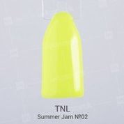TNL, Гель-лак Summer Jam №02 - неоновый лимонный (10 мл.)