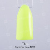 TNL, Гель-лак Summer Jam №03 - неоновый лаймовый (10 мл.)
