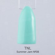 TNL, Гель-лак Summer Jam №08 - неоновый светло-бирюзовый (10 мл.)