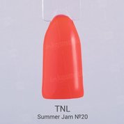 TNL, Гель-лак Summer Jam №20 - неоновый рыжий (10 мл.)