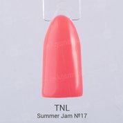 TNL, Гель-лак Summer Jam №17 - неоновый коралловый (10 мл.)