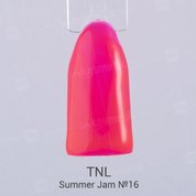 TNL, Гель-лак Summer Jam №16 - неоновый ярко-коралловый (10 мл.)