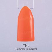 TNL, Гель-лак Summer Jam №19 - неоновый оранжевый (10 мл.)