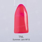 TNL, Гель-лак Summer Jam №15 - неоновый темно-коралловый (10 мл.)