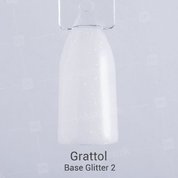 Grattol, Base Glitter - Камуфлирующая база с шиммером №2 (9 мл.)