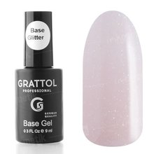 Grattol, Base Glitter - Камуфлирующая база с шиммером №5 (10 мл.)