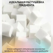 NAVI, Набор для аэропуффинга с белыми спонжами (белый, серебро)