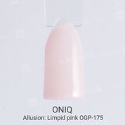 ONIQ, Гель-лак для покрытия ногтей - Allusion Limpid pink OGP-175 (10 мл.)