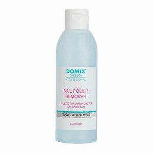 Domix, Nail polish remover with acetone - Средство для снятия всех видов лака с ногтей с ацетоном (200 мл)