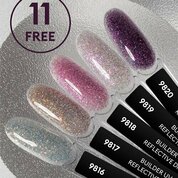 ruNail, Builder UV Gel Reflective Diamond - Моделирующий УФ-гель светоотражающий №9820 (15 г)