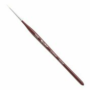 Roubloff, Кисть синтетика имитация колонка страйпер 10/0 ручка фигурная бордовая DS43R №10/0