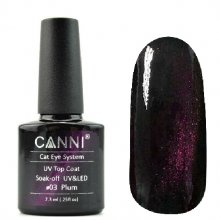 Canni, Cat Eye Top Coat - Магнитное верхнее покрытие №03 (7.3 мл)