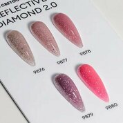 ruNail, Builder UV Gel Reflective Diamond 2.0 - Моделирующий УФ-гель светоотражающий №9876 (15 г)