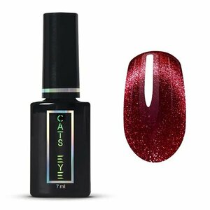 ruNail, Гель-лак Кошачий глаз - RED Cat`s eye №9915 (7 мл)