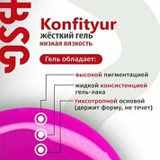 BSG, Жёсткий гель в бутылке Konfityur №91 НИЗКАЯ ВЯЗКОСТЬ - Светлое сливочное масло (20 мл)