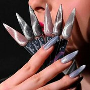 Serebro, Светоотражающий гель-лак Кошачий глаз - Light Kitty №02 (8 мл)