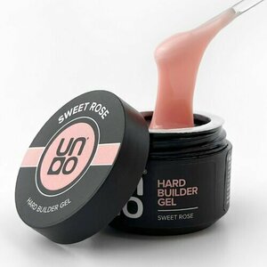 UNO, Hard Builder Gel - Моделирующий цветной гель Sweet Rose (15 г)
