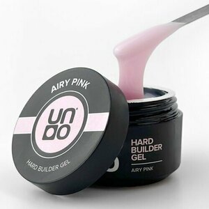 UNO, Hard Builder Gel - Моделирующий цветной гель Airy Pink (15 г)