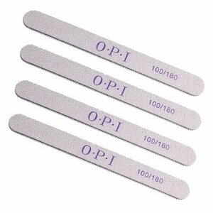 OPI, Пилка для ногтей ПРЯМАЯ 100/180 грит, серая (25 шт)