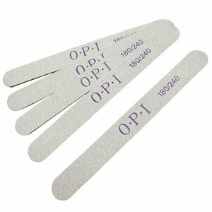 OPI, Пилка для ногтей ПРЯМАЯ 180/240 грит, серая (25 шт)