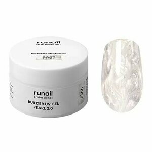 ruNail, Builder UV Gel Pearl 2.0 - Моделирующий УФ-гель c жемчужным эффектом №9957 (15 г)