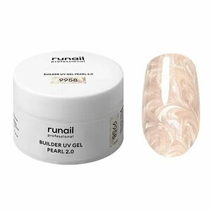 ruNail, Builder UV Gel Pearl 2.0 - Моделирующий УФ-гель c жемчужным эффектом №9958 (15 г)