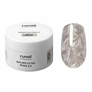 ruNail, Builder UV Gel Pearl 2.0 - Моделирующий УФ-гель c жемчужным эффектом №9961 (15 г)