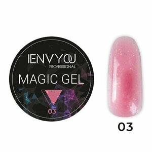 I Envy You, Гель для наращивания и моделирования с блестками - Magic Gel №03 (13g)