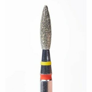 АБРИ, Фреза алмазная с двойной насечкой, пламя, очень мягкая-мягкая, 2.1 мм