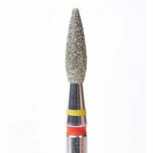 АБРИ, Фреза алмазная с двойной насечкой, пламя, очень мягкая-мягкая, 2.3 мм