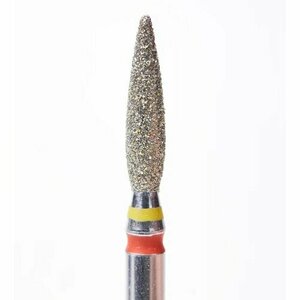 АБРИ, Фреза алмазная с двойной насечкой, пламя, очень мягкая-мягкая, 2.3 мм