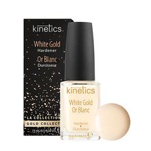 Kinetics, White Gold - Укрепитель для ногтей с золотым мерцанием (15 мл.)