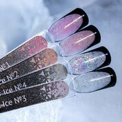 Monami, Жесткий гель для моделирования светоотражающий - Smart Ice №2 (15г)