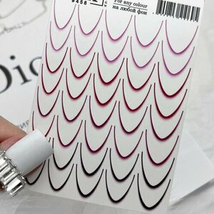 LAK Nails, Слайдеры для маникюра №458