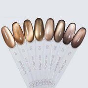 Луи Филипп, Гель-лак Кошачий глаз - Brown cat №02 (8g)