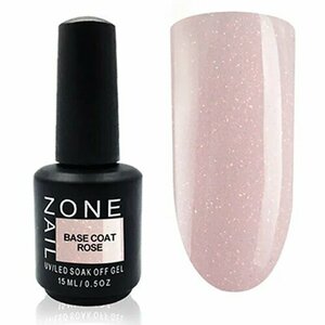 OneNail, Base Coat Rose - Цветная камуфлирующая база (15 ml) (Акция)