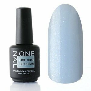OneNail, Base Coat Ice Ocean - Цветная камуфлирующая база (15 ml) (Акция)