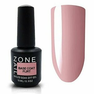 OneNail, Base Coat Flirt - Цветная камуфлирующая база (15 ml) (Акция)