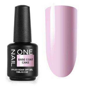 OneNail, Base Coat Cake - Цветная камуфлирующая база (15 ml) (Акция)