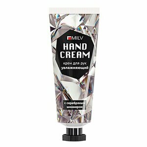 MILV, Крем для рук увлажняющий с шиммером Silver - Роскошь (70 мл)