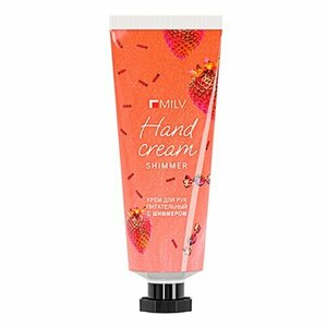 MILV, Питательный крем для рук с живицей и шиммером Golden - Земляника (70 мл)