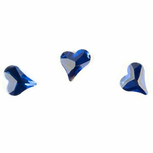 TNL, Стразы для дизайна ногтей - Сердечко (синие, 10 шт.)