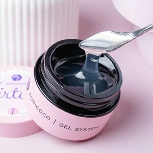 ADRICOCO, Жесткий гель для наращивания и укрепления - Virtuos №1 прозрачный (15 мл)