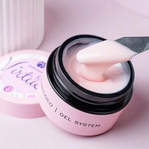 ADRICOCO, Жесткий гель для наращивания и укрепления - Virtuos №6 ванильный туман (15 мл)