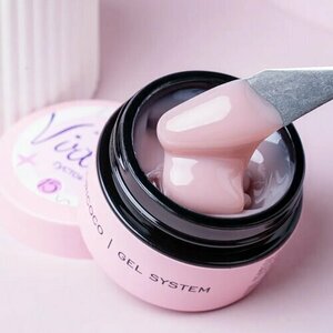 ADRICOCO, Жесткий гель для наращивания и укрепления - Virtuos №15 розовый кашемир (15 мл)